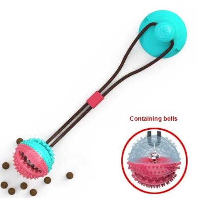 Buy emPAWrium Interactive Dog Toy Suction Cup Self-Play Rubber Ball Food  Dispenser Online