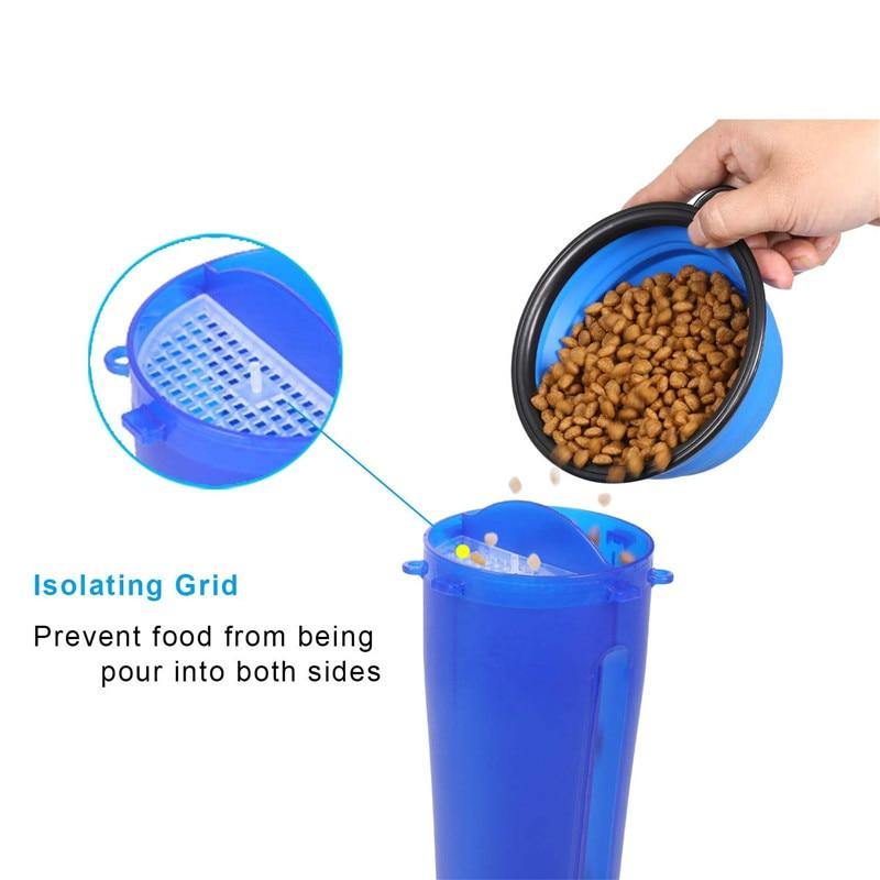 3-in-1 Portable Dog Feeder/Water Cup and Collapsible Bowl - My Eco Boutique