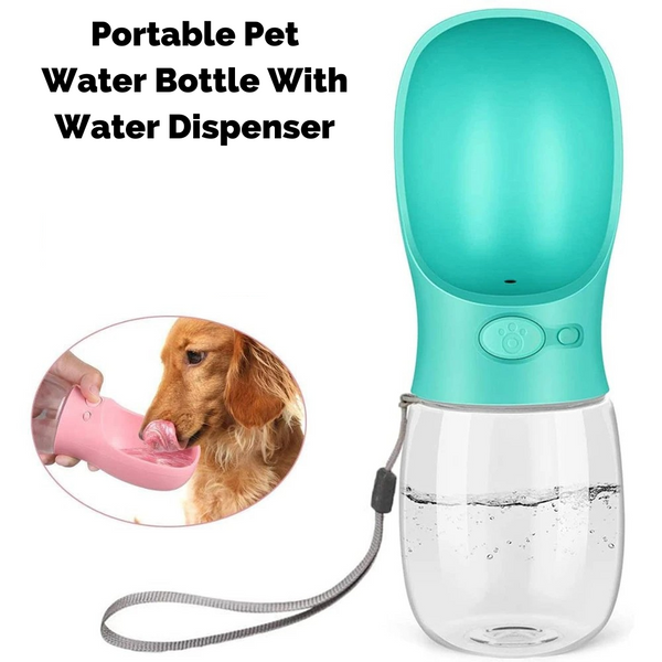 ANPETBEST Travel Water Bottle 325ML /11oz Water Dispenser Portable Mug for  Dogs,Cats and Other Small Animals