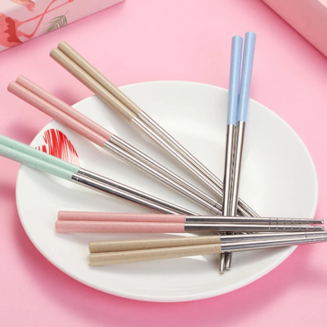 Reusable Chopsticks - Collapsible Metal Chopsticks