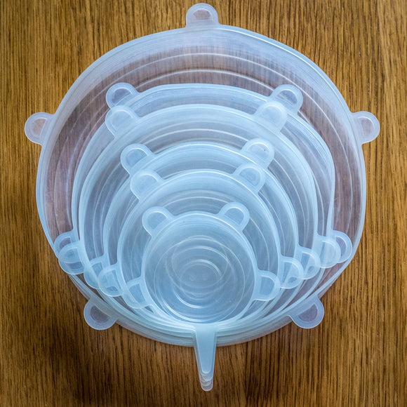 Reusable Silicone Lids For Microwave, Oven, And Freezer - Dust