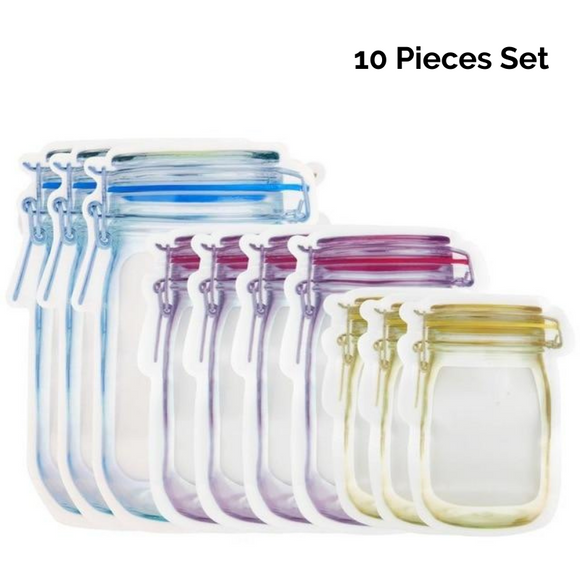 Reusable Mason Jar Snack Bag (10pcs set) - My Eco Boutique