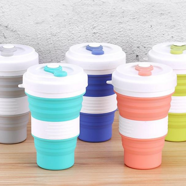 Eco Friendly, Collapsible Reusable Silicon Cup